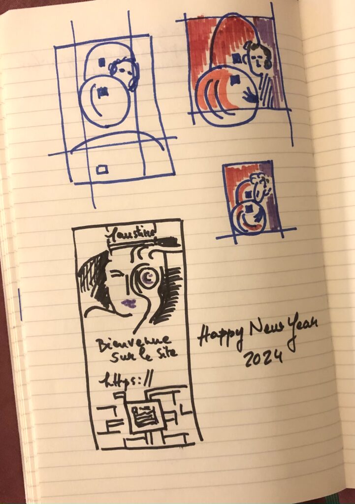 Carte de vœux 2025 croquis
