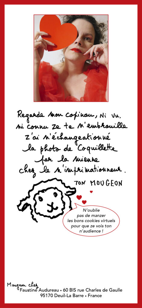 Carte de Saint-Valentin 2024 verso