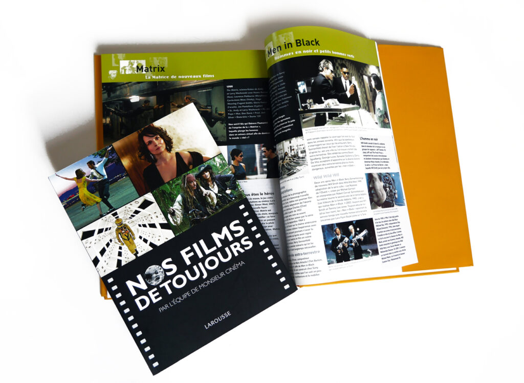 Photo du livre Nos Films de toujours de Larousse écrit par l'équipe d'auteurs des Fiches de Monsieur Cinéma.