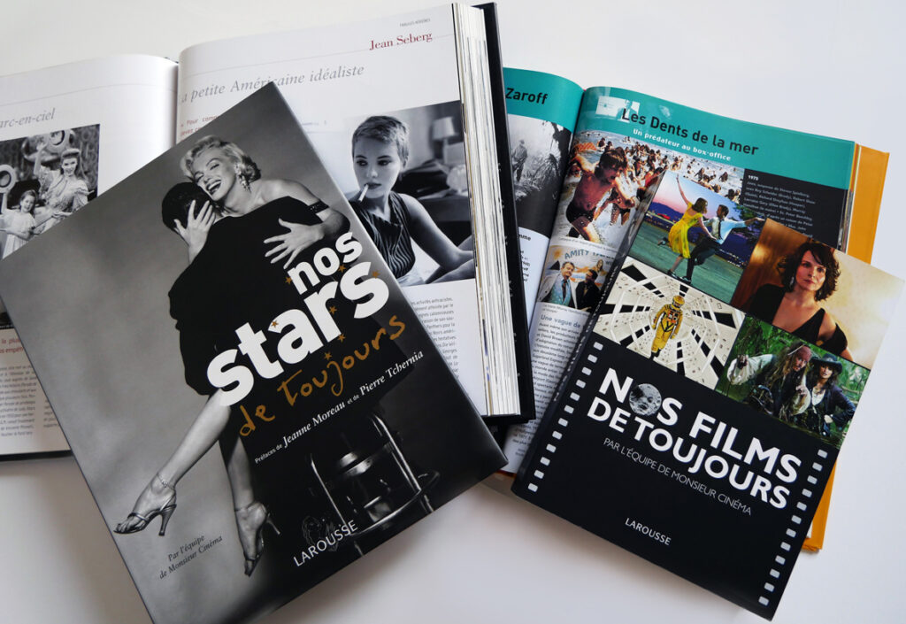 Photo des livres de l'équipe d'auteurs des Fiches de Monsieur Cinéma.